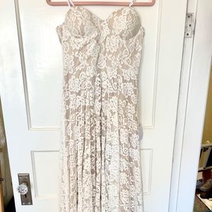 Lulus white lace dress